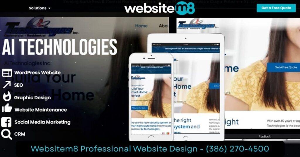 A I Technologies Security Systems Website Design Case Study